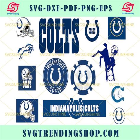 Indianapolis Colts Svg Bundle Indianapolis Colts Logo Svg Nfl Svg