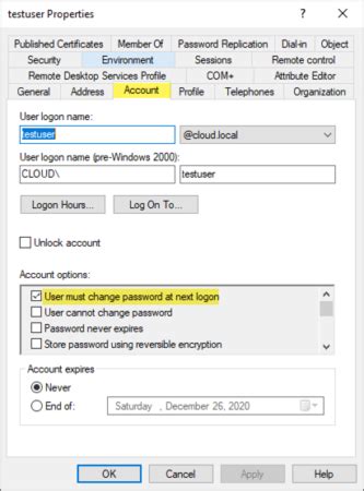 User Must Change Password At Next Logon In Active Directory Specops