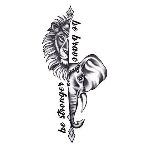Top 74 Lion And Elephant Tattoo Esthdonghoadian