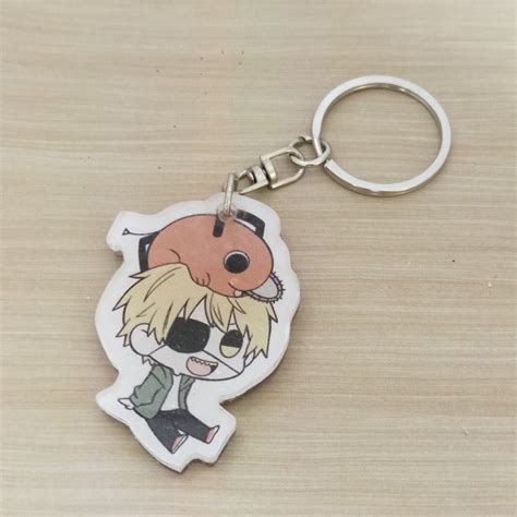 Jual Gantungan Kunci Akrilik Anime Chainsaw Man Keychain T Souvenir
