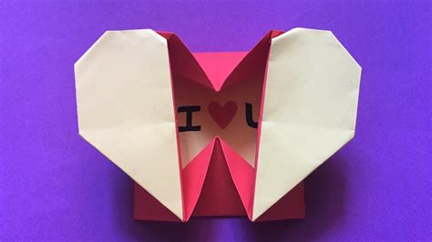 Coeur Enveloppe Origami Origami Petite Boite En Forme De Cœur