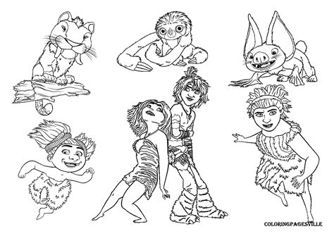 Coloring pages of the croods. The Croods Coloring Pages