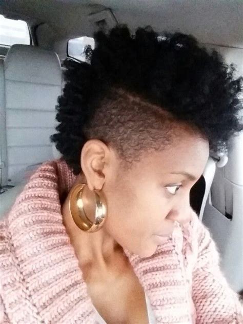 Natural Mohawk With Shaved Sides