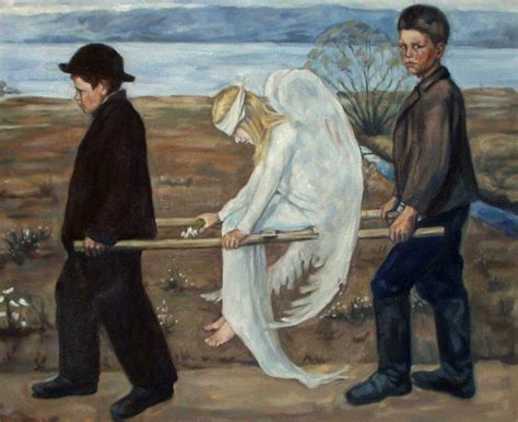 The Wounded Angel Finnish Haavoittunut Enkeli 1903 Is A Painting