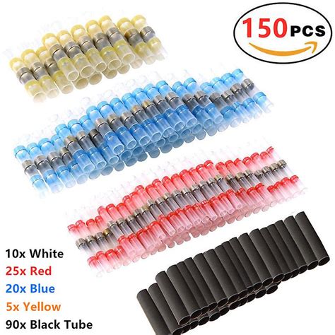 150pcs Waterproof Seal Heat Shrink Soudage Sleeve Terminals Shrinking