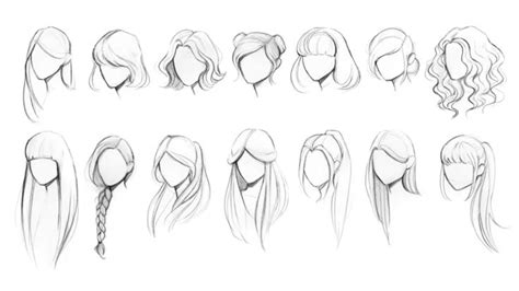 Hair Reference How To Draw Hair Art Style Challenge Drawing Hair