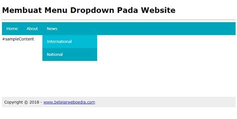 Membuat Menu Dropdown Pada Website Dengan HTML Dan CSS Belajar Webpedia