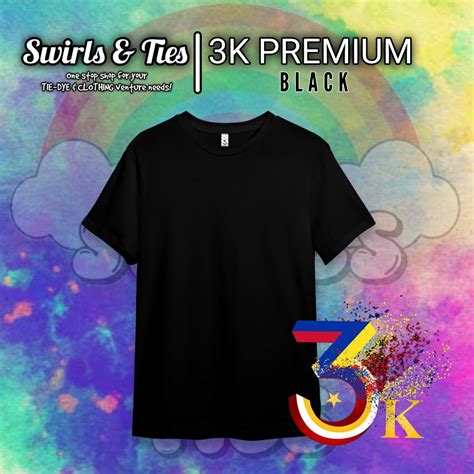 3K Basic Wear Premium Cotton Shirt Black Shopee Philippines