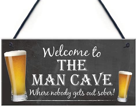 Meijiafei Man Cave Sober Funny Alcohol Home Bar Shed T