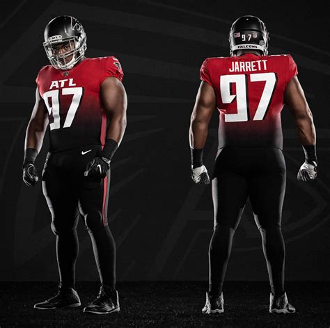 The atlanta falcons have released their new uniforms, marking the first time in 17 years the team has redesigned their look. Back in black: A brief look at Atlanta Falcons uniforms throughout the decades - Atlanta Magazine
