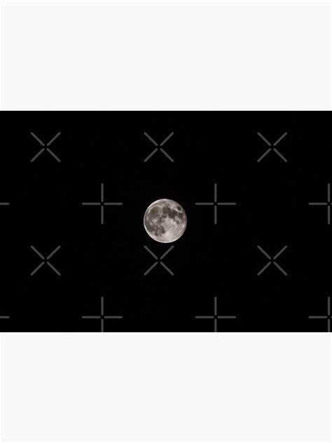 Black And White Moon Dark Night Photography Space Poster For Sale By