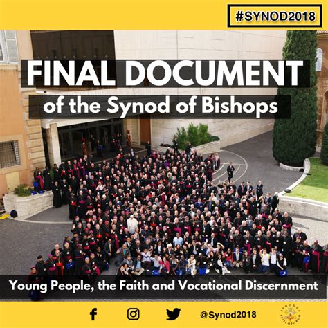 Final Document Of The Synod Of Bishops On Young People Faith And