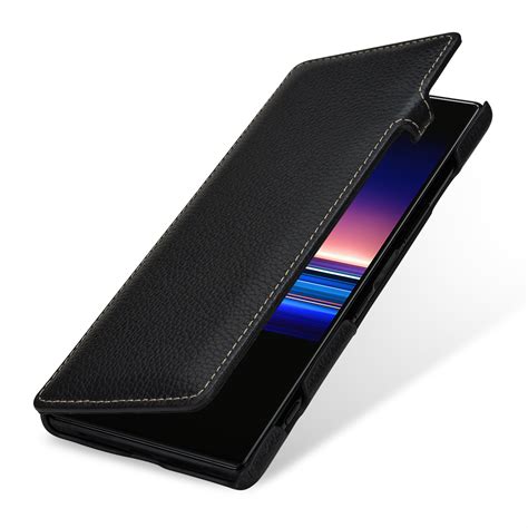 Sony Xperia 1 Cover Book Type With Clip Made Of Leather Stilgut