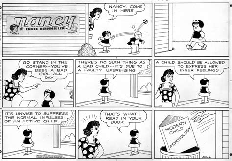bushmiller nancy sunday 8 6 1972 nancy punished by the book aunt fritzi in stephen donnelly