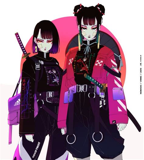 Vinne（vinneart）さん Twitter Cyberpunk Art Samurai Art Anime