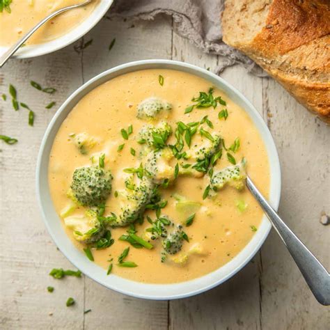 Vegan Broccoli Cheddar Soup Connoisseurus Veg