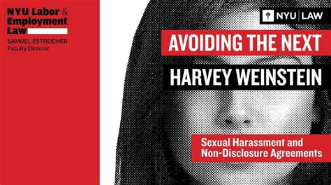 Avoiding The Next Harvey Weinstein Sexual Harassment And Non Disclosure