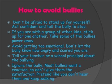 pin on how to avoid bullies
