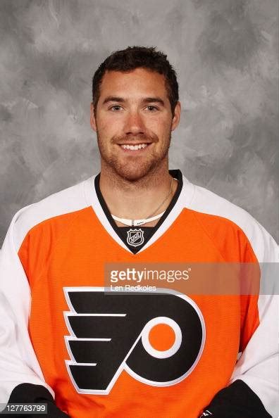 Andrew Rowe Of The Philadelphia Flyers Poses For His Official News
