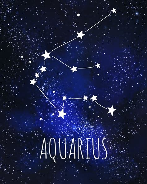 aquarius art print astrology wall art galaxy print etsy aquarius art aquarius aesthetic