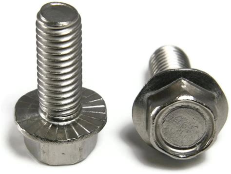Stainless Steel Hex Cap Serrated Flange Bolt Ft Unc 12 24 X 34 Qty