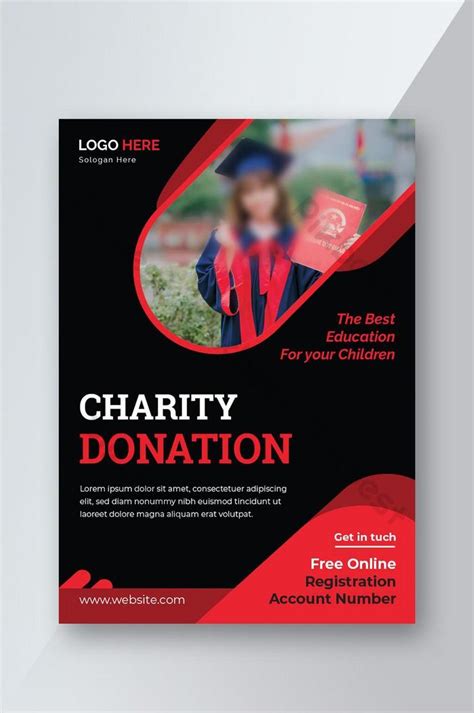 Charitydonation Flyer And Poster Template Design Eps Free Download
