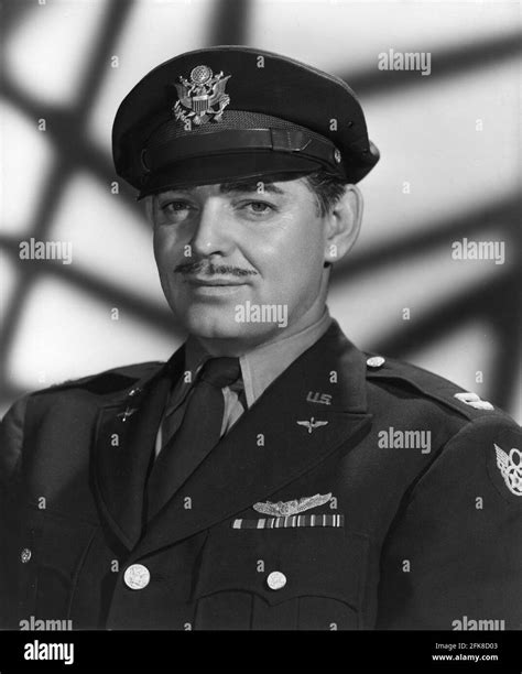 Captain Clark Gable Of The Us Army Air Forces In Late 1943 After