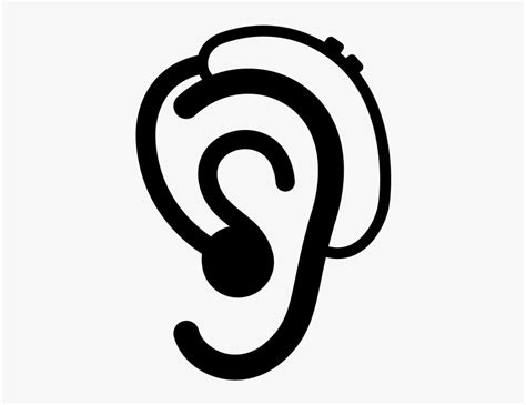 Using Hearing Aids Ear With Hearing Aid Icon Hd Png Download Kindpng