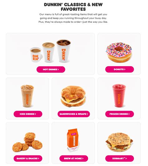 Dunkin Donuts Menu And Specials