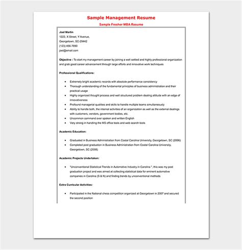 As resume writing is a vital skill for professional success, you should look over our fresher resume template for word and the following tips for writing each resume section from a summary statement to lists of skills, relevant experience, and education. Fresher Fresh Graduate Resume Format Download Pdf