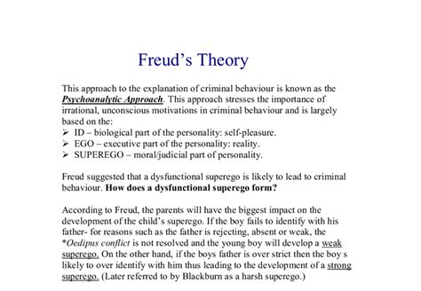 Freud S Theory Psychoanalytic Approach A Level Psychology Marked By