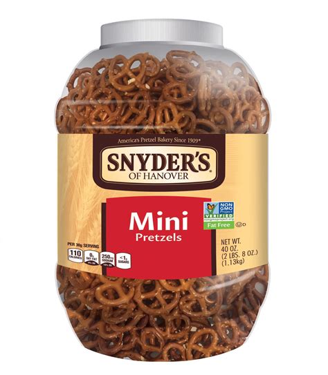 Snyders Of Hanover Mini Pretzels 40 Ounce Canister