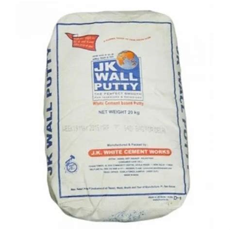 Jk Wall Putty White Cement For Construction 20 Kg At Rs 520bag Jk