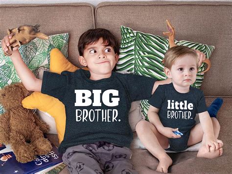Big Brother Little Brother Set Little Brother Outfit Sibling Shirt