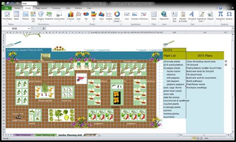Found This Excel Garden Planner And Mapped Out Plans For Raised Beds