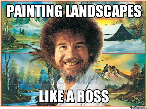 Maybe Theres A Little Tree Here Bob Ross Bob Ross Paintings Bob
