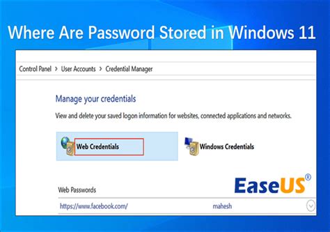 How To View Saved Password In Windows 11 Step By Step