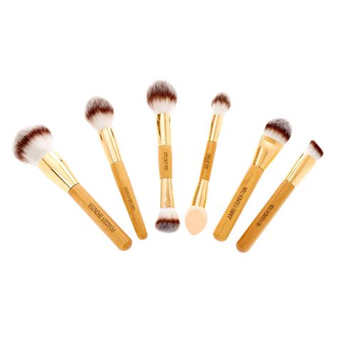 6 Pack Makeup Bamboo Brush T Set Claires Us