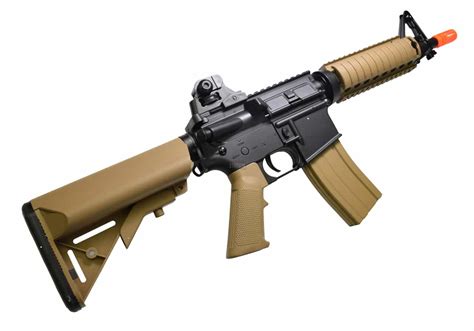 Colt M4 Cqb R Aeg Airsoft Rifle Tan Blades And Triggers