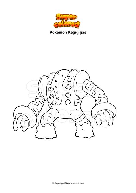 Disegno Da Colorare Pokemon Regigigas Supercolored Com