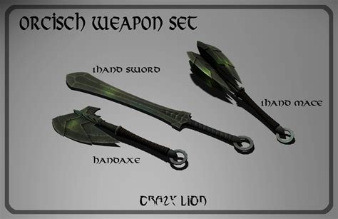 Cls Orcish Weapon Set At Skyrim Nexus Mods And Community