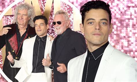 Rami Malek Joins Queen Members At Bohemian Rhapsody London