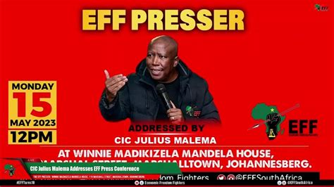 Cic Julius Malema Addresses Eff Press Conference Youtube