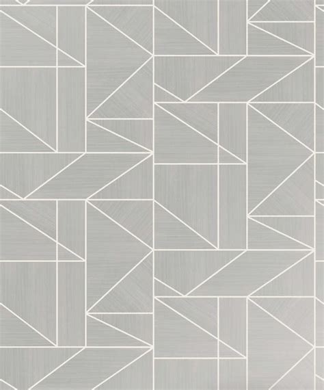 Advantage Malvolio Silver Geometric Wallpaper 2836 M1381 Geometric