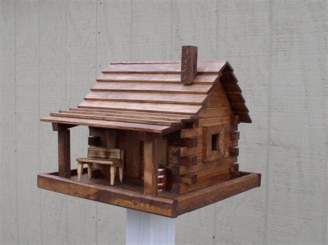 Items Similar To Log Cabin Bird House On Etsy