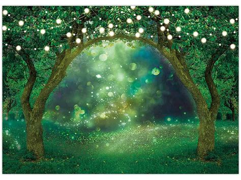 Spring Enchanted Garden Backdrop Forest Fairy Wonderland Etsy