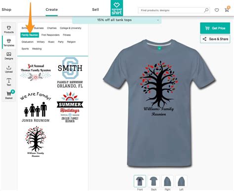 Ordering custom shirts for groups is now easier than ever with supply. Family Reunion Shirts - Create and Download FREE Designs ...