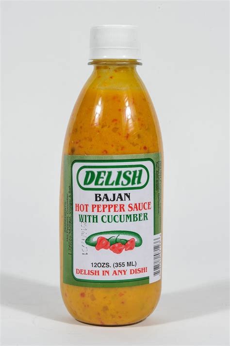 Delish Hot Pepper Sauce With Cucumber 2 X 12oz Bottles