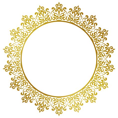 Luxury Wedding Invitation Vector Png Images Luxury Golden Circle
