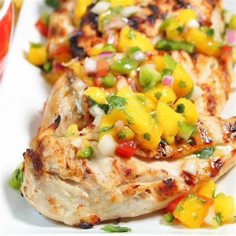Grilled Chicken With Mango Salsa 2 Cookin Mamas